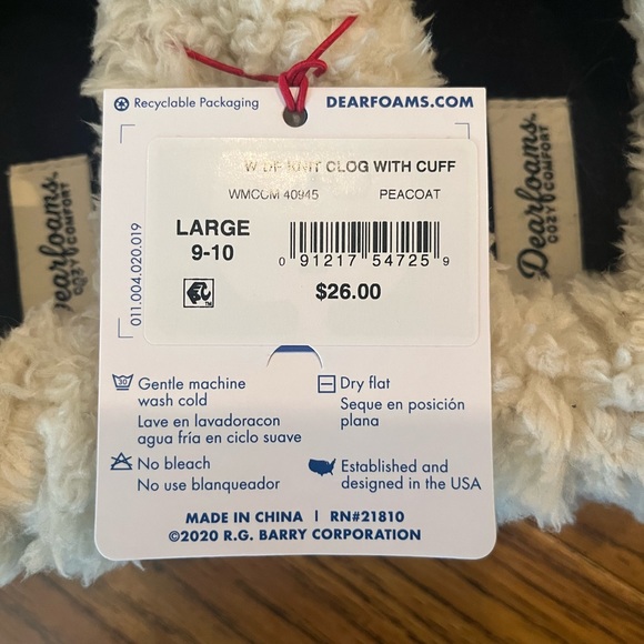 Dearfoams cozy comfort slippers - Picture 3 of 4